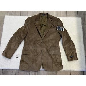 Saddlebred Men 40R Brown Corduroy Blazer Sport Coat‎ Jacket NWT